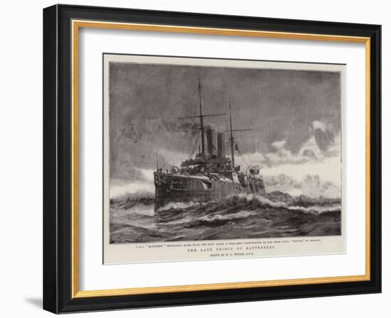 The Late Prince of Battenberg-William Lionel Wyllie-Framed Giclee Print