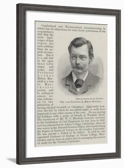 The Late Professor a Milnes Marshall-null-Framed Giclee Print