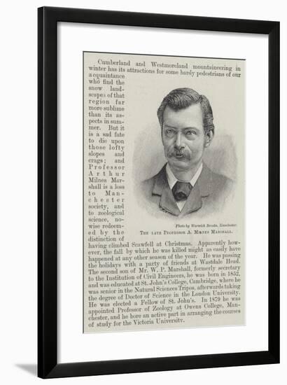 The Late Professor a Milnes Marshall-null-Framed Giclee Print