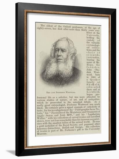 The Late Professor Westwood-null-Framed Giclee Print