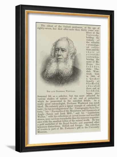 The Late Professor Westwood-null-Framed Giclee Print