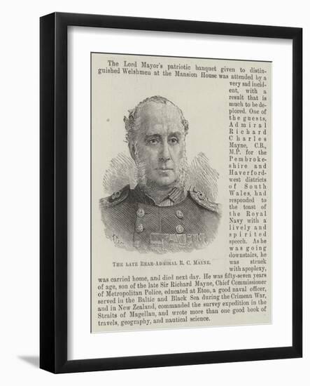 The Late Rear-Admiral R C Mayne-null-Framed Giclee Print