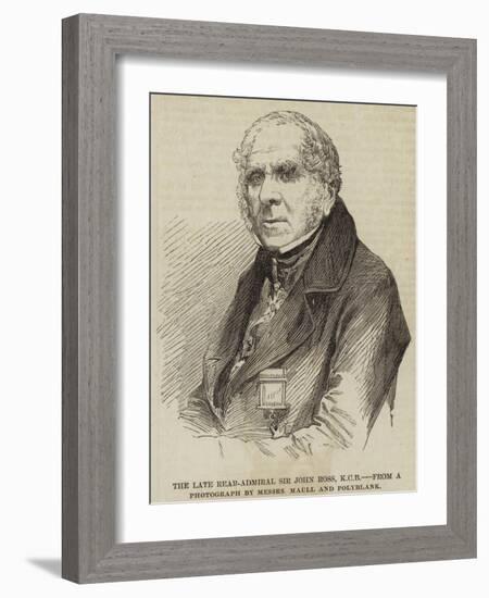 The Late Rear-Admiral Sir John Ross-null-Framed Giclee Print