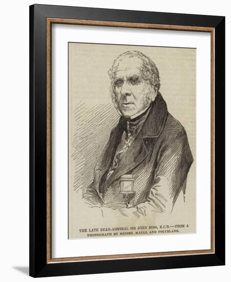 The Late Rear-Admiral Sir John Ross-null-Framed Giclee Print