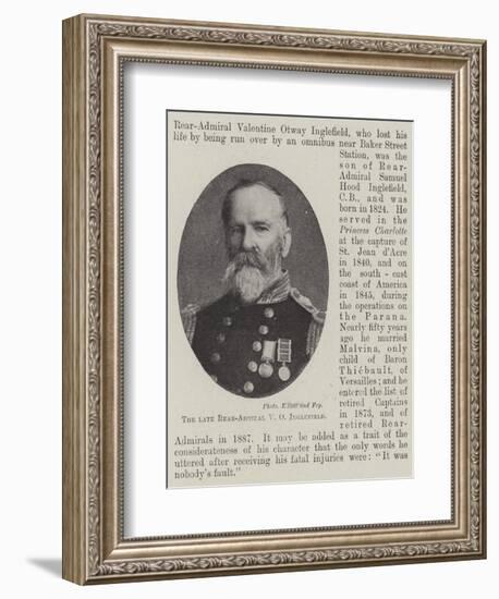 The Late Rear-Admiral V O Inglefield-null-Framed Giclee Print