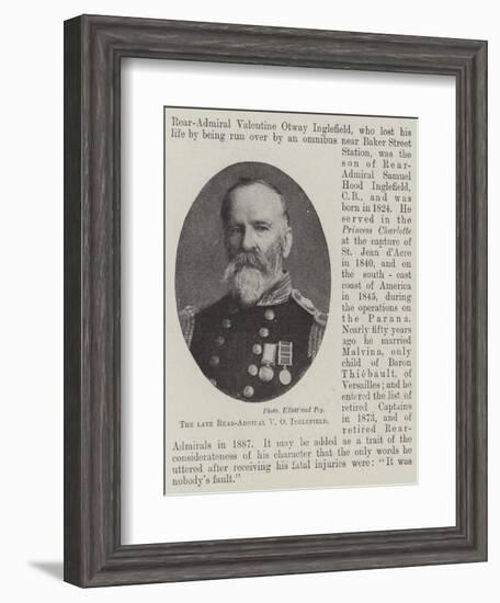 The Late Rear-Admiral V O Inglefield-null-Framed Giclee Print