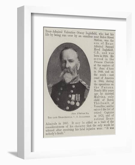 The Late Rear-Admiral V O Inglefield-null-Framed Giclee Print