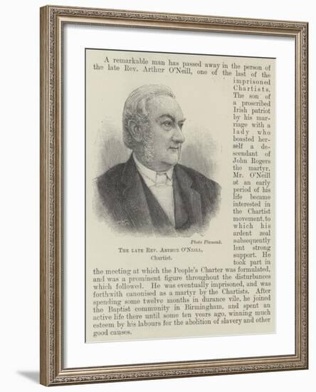 The Late Reverend Arthur O'Neill, Chartist-null-Framed Giclee Print