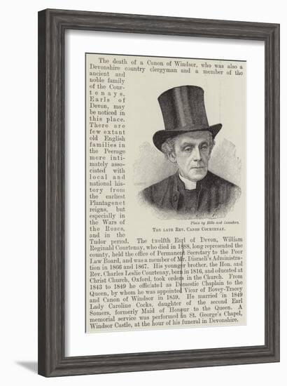 The Late Reverend Canon Courtenay-null-Framed Giclee Print