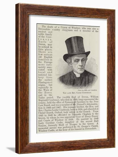 The Late Reverend Canon Courtenay-null-Framed Giclee Print