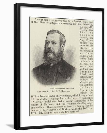 The Late Reverend Dr R E Hooppell-null-Framed Giclee Print