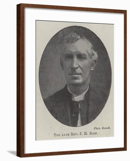 The Late Reverend J H Rose-null-Framed Giclee Print