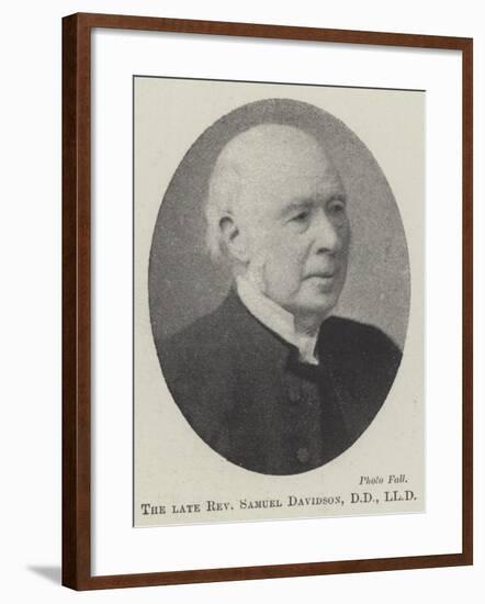 The Late Reverend Samuel Davidson-null-Framed Giclee Print