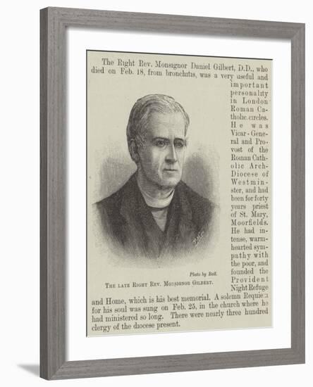 The Late Right Reverend Monsignor Gilbert-null-Framed Giclee Print