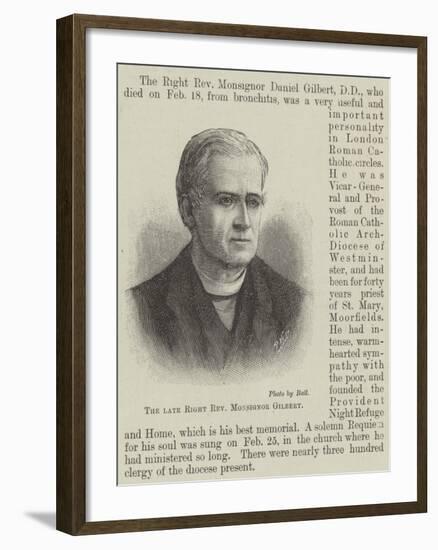 The Late Right Reverend Monsignor Gilbert-null-Framed Giclee Print