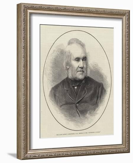 The Late Robert Carruthers, Lld, Editor of the Inverness Courier-null-Framed Giclee Print