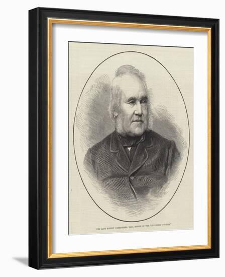 The Late Robert Carruthers, Lld, Editor of the Inverness Courier-null-Framed Giclee Print