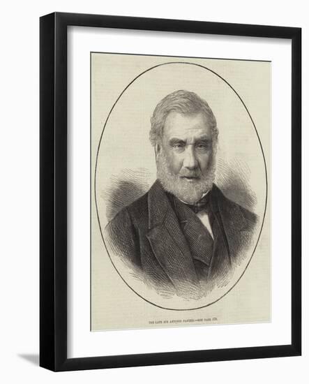 The Late Sir Antonio Panizzi-null-Framed Giclee Print