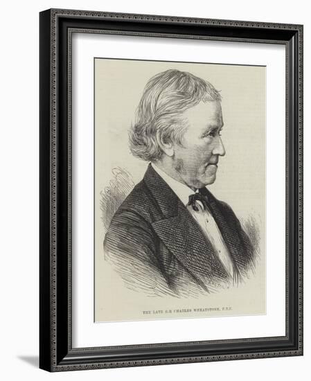 The Late Sir Charles Wheatstone-null-Framed Giclee Print