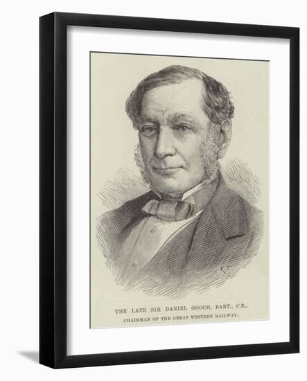 The Late Sir Daniel Googh, Baronet, Ce, Chairman of the Great Western Railway-null-Framed Giclee Print