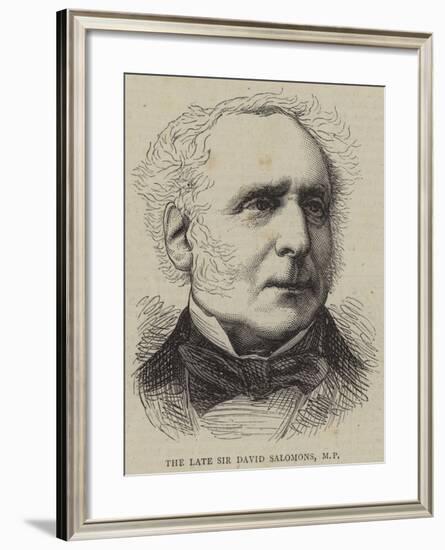 The Late Sir David Salomons-null-Framed Giclee Print