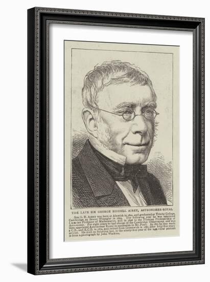 The Late Sir George Biddell Airey, Astronomer-Royal-null-Framed Giclee Print