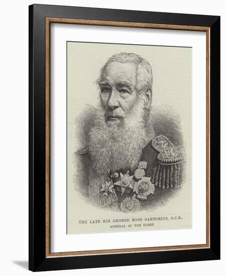 The Late Sir George Rose Sartorius, Gcb, Admiral of the Fleet-null-Framed Giclee Print