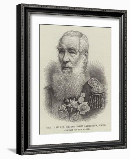 The Late Sir George Rose Sartorius, Gcb, Admiral of the Fleet-null-Framed Giclee Print