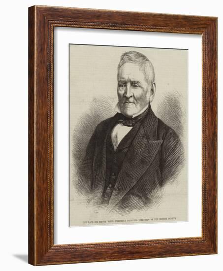 The Late Sir Henry Ellis, Formerly Principal Librarian of the British Museum-null-Framed Giclee Print