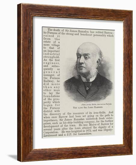 The Late Sir James Ramsden-null-Framed Giclee Print