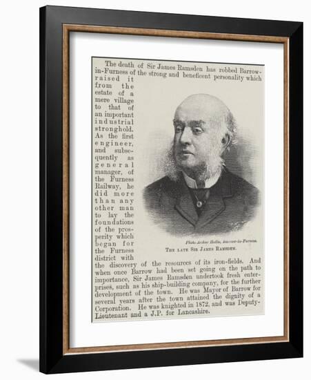 The Late Sir James Ramsden-null-Framed Giclee Print