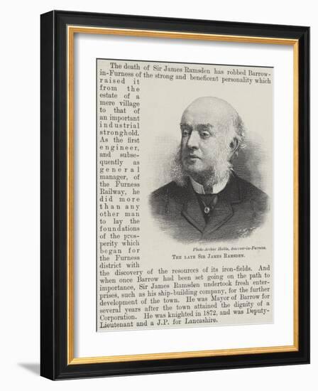 The Late Sir James Ramsden-null-Framed Giclee Print