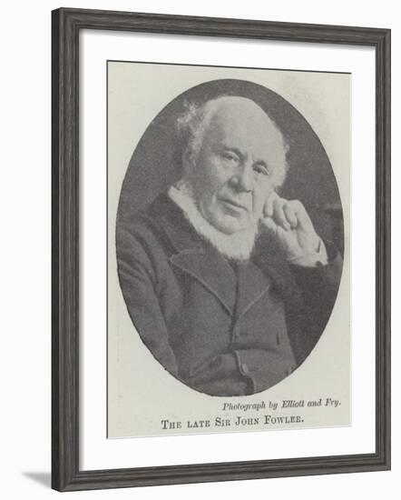 The Late Sir John Fowler-null-Framed Giclee Print