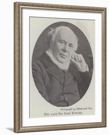 The Late Sir John Fowler-null-Framed Giclee Print