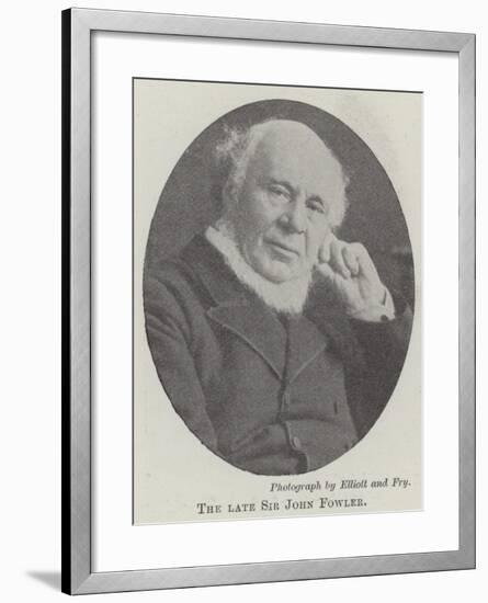 The Late Sir John Fowler-null-Framed Giclee Print