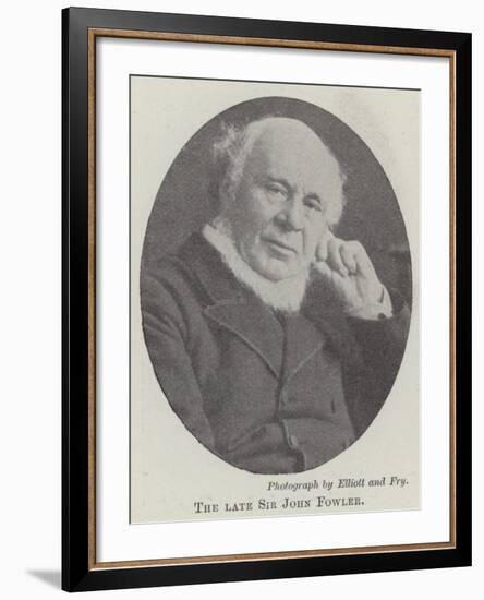 The Late Sir John Fowler-null-Framed Giclee Print