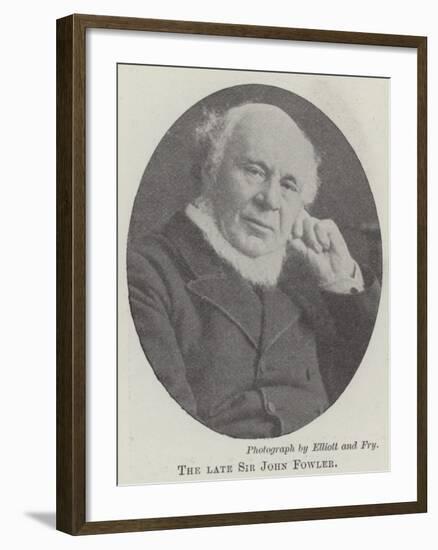 The Late Sir John Fowler-null-Framed Giclee Print
