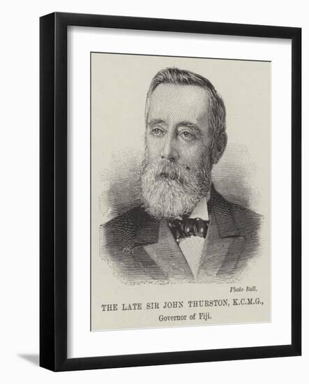 The Late Sir John Thurston, Governor of Fiji-null-Framed Giclee Print