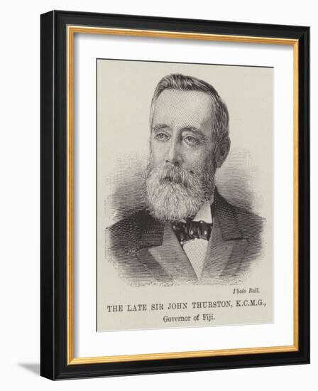 The Late Sir John Thurston, Governor of Fiji-null-Framed Giclee Print
