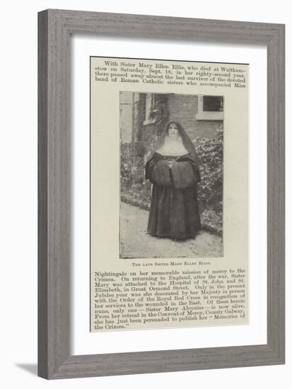 The Late Sister Mary Ellen Ellis-null-Framed Giclee Print