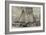 The Late Sorties from Paris, the Arc De Triomphe, Champs Elysees-null-Framed Giclee Print