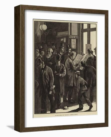 The Late Storms, the Loss-Book, a Sketch at Lloyd's-William Bazett Murray-Framed Giclee Print