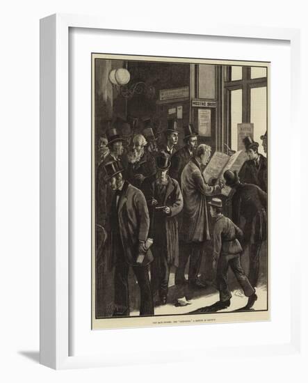 The Late Storms, the Loss-Book, a Sketch at Lloyd's-William Bazett Murray-Framed Giclee Print