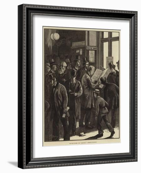 The Late Storms, the Loss-Book, a Sketch at Lloyd's-William Bazett Murray-Framed Giclee Print