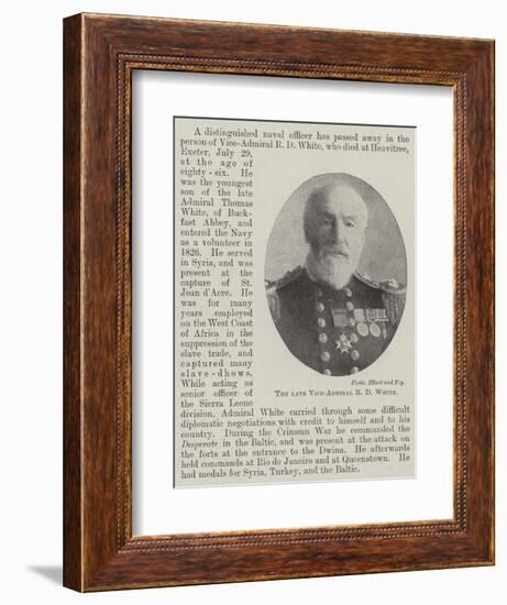 The Late Vice-Admiral R D White-null-Framed Giclee Print