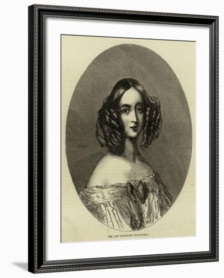 The Late Viscountess Beaconsfield--Framed Giclee Print