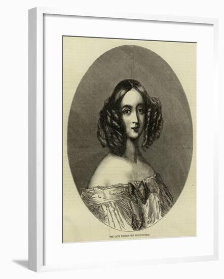 The Late Viscountess Beaconsfield-null-Framed Giclee Print