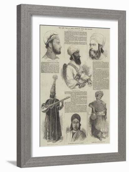 The Late War in India, Portraits from the Punjaub-Godfrey Thomas Vigne-Framed Giclee Print