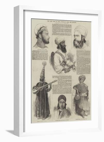 The Late War in India, Portraits from the Punjaub-Godfrey Thomas Vigne-Framed Giclee Print