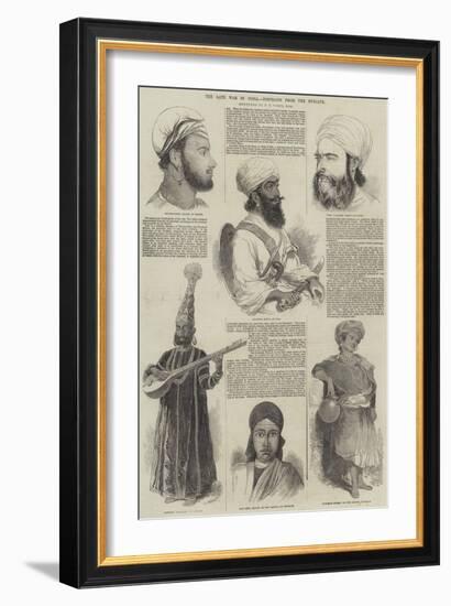 The Late War in India, Portraits from the Punjaub-Godfrey Thomas Vigne-Framed Giclee Print